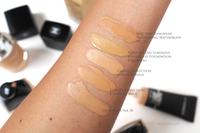 Foundation swatches named