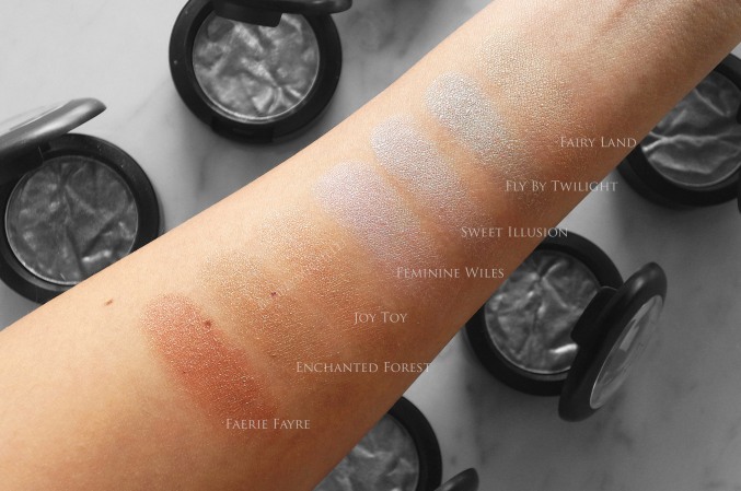 MAC Faerie Whispers swatches 