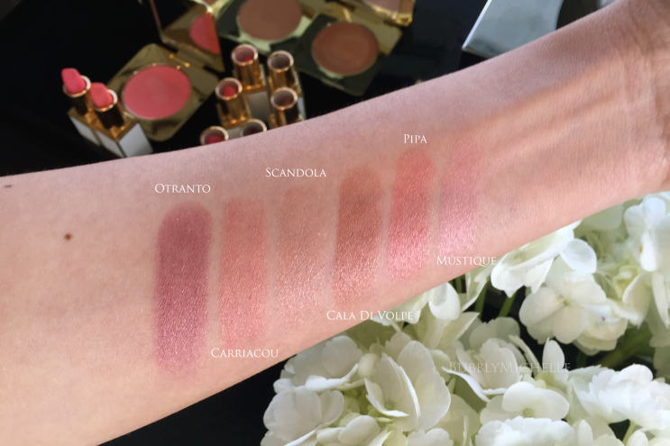 Tom Ford Ultra Rich lip colour swatches 